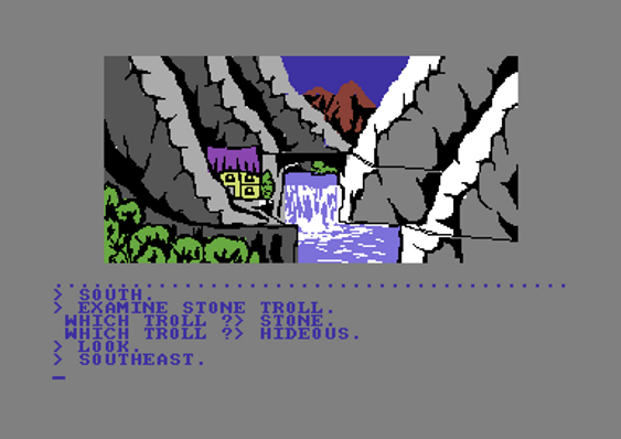 Kløvendal på Commodore 64 (oppgradert).