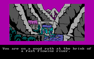 Kløvendal på MS-DOS.
