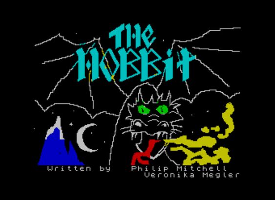 Tittelskjermen på ZX Spectrum. .