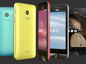 ZenFone 4 kommer i fargene blå, gul, rød, sølv og sort. .
