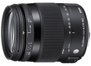 18-200mm sammentrukket.