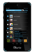 Kurio 4S Touch mangler SIM-kort.