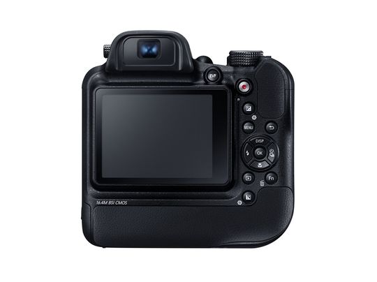 Skjermen er ikke utvippbar på Samsung WB2200F.