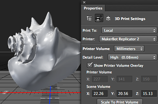 Adobe Photoshop - nå også med 3D-printerstøtte.