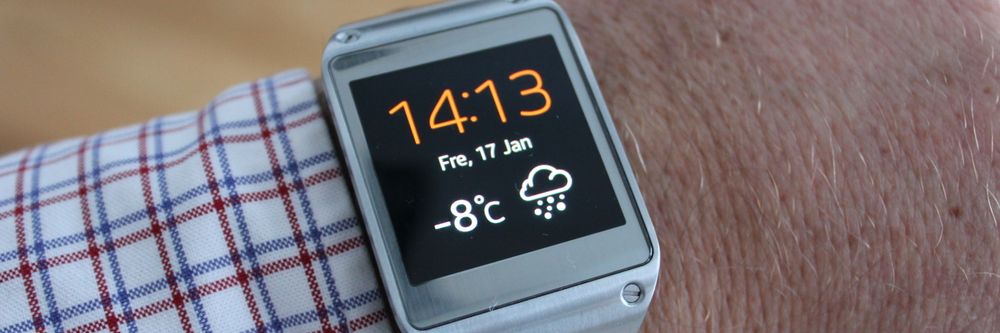 Samsung Galaxy Gear ser mer eksklusiv ut enn mange andre smartklokker.