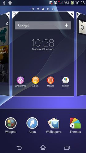Sony gjør stadig endringer i menysystemet sitt. Det er imidlertid sannsynlig at enda flere kan komme til før telefonen er på markedet.