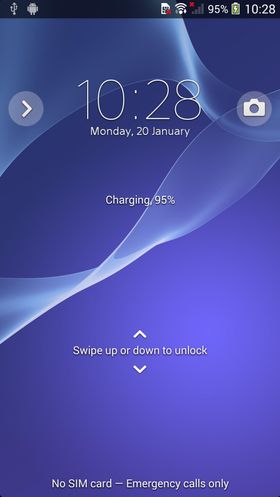 Sony skal ha fornyet menyene sine i denne nye telefonen.