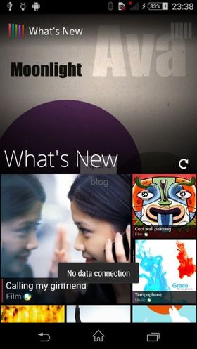 Slik skal What´s New se ut.