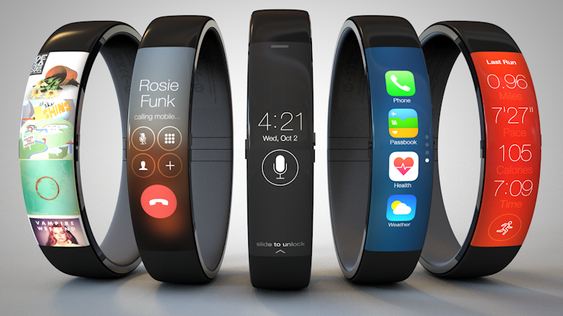 Her er ett forslag til hvordan iWatch kan komme til å se ut, signert Todd Hamilton.
