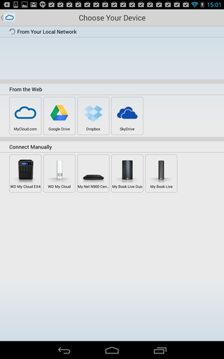 Mobilappene støtter også andre skylagringstjenester som Dropbox og SkyDrive, kjekt for deg som ikke har absolutt alt på ett sted.