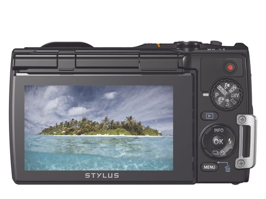 Olympus Stylus TG-850 bakfra.