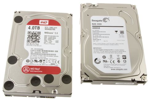 Western Digital Red og Seagate NAS.