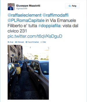 Et eksempel på et innlegg på politiets Twitter-konto.