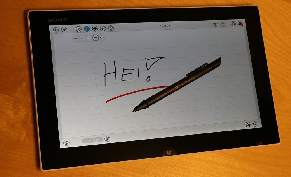 Sony Vaio Tap 11 kommer med tastatur og stylus-penn.