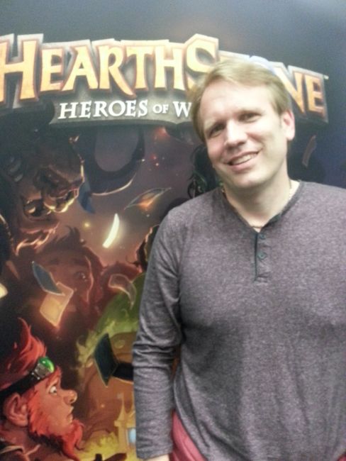 Sjefsdesigner for Hearthstone, Eric Dodds. (Foto: Håvard Hofstad Ruud).