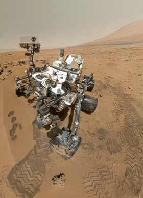 Dette er «fotografen», Mars-fartøyet Curiosity.