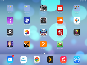 Her har vi akkurat lastet ned Flappy Bird fra iCloud-kontoen tilkoblet nettbrettet.
