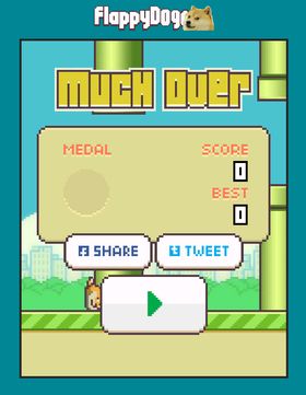 Flappy Doge er imidlertid ikke noe enklere enn originalen. Much over!
