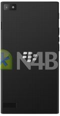 Blackberry-telefonen sett fra baksiden.