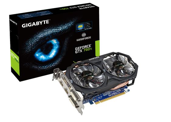 Gigabyte GeForce GTX 750 Ti OC Windforce 2X.