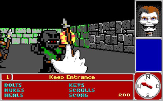 Catacomb 3-D kom før Wolfenstein 3D (bilde: GOG).