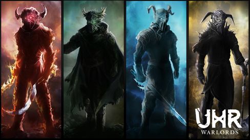 De forskjellige krigsherrene i UHR: Warlords. (Bilde: Turbotapegames.com).