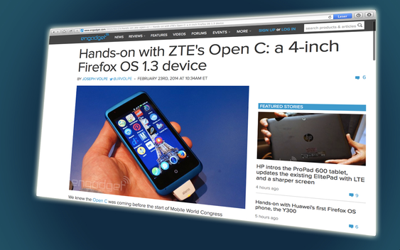 Slik ser ZTE Open C ut.