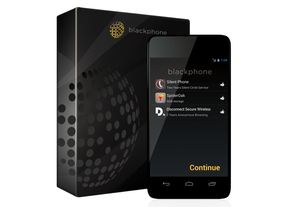 Blackphone er, ikke overraskende, svart.