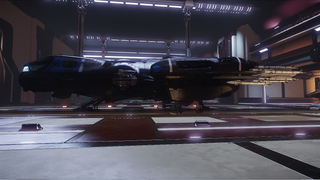 Min helt egne Freelancer i sin virtuelle garasje (StarCitizen).