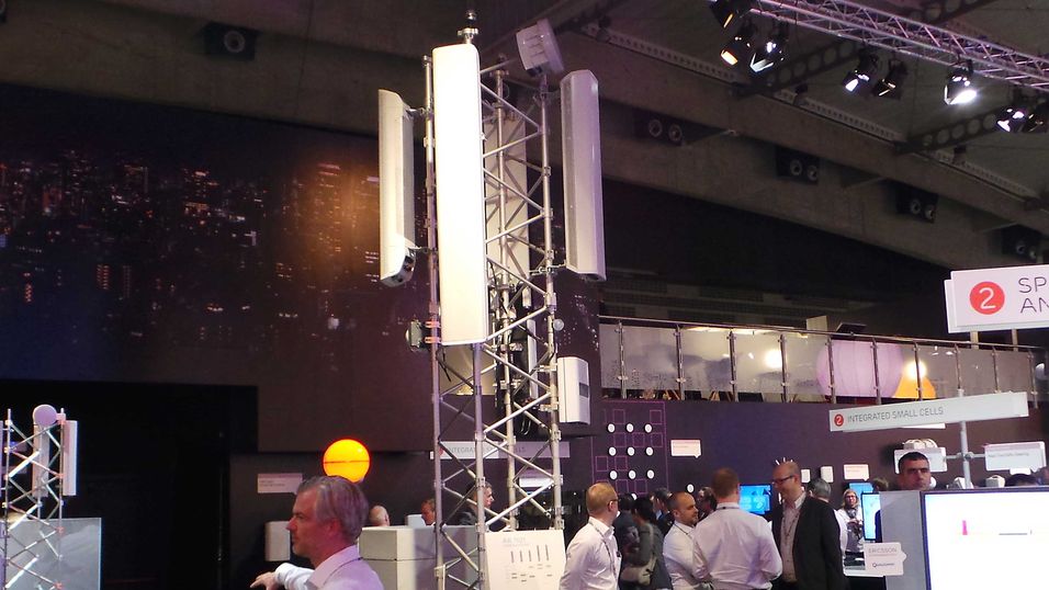 Ericsson har startet lanseringene fram mot Mobile World Congress i Barcelona. Her et bilde fra en av basestasjonene på Ericsson-standen foregående år i Barcelona.