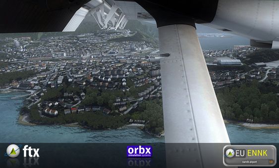 Skjermbilde fra den kommende Narvik-utvidelsen. (bilde: Orbx).