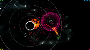 Action inspirert av Geometry Wars og TowerFall.