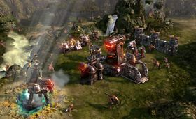 Basebygging og krigføring i Grey Goo.