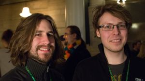 Moondrop består av Stig-Owe Sandvik (t.v.) og Andreas Fuglesang. Foto: Audun Rodem, Gamer.no.