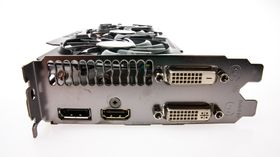 Gigabyte GeForce GTX 780 GHz Edition har de samme tilkoblingene som alle kort i sin familie.