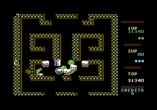 Samme brett på Commodore 64.