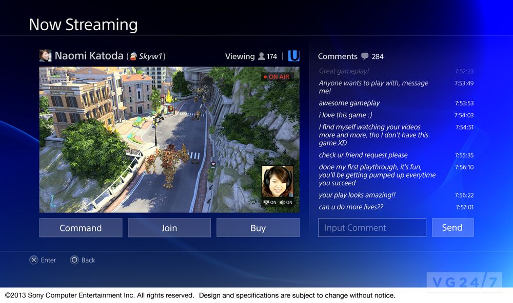 PlayStation 4 var først ute med en integrert løsning for Twitch. Dette gjør det veldig lett å strømme spilløkter på nettet og kommunisere med seerne.