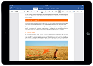 Word for iPad. .