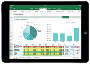 Excel for iPad.