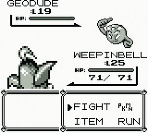Slik så Pokémon Red ut i gamle dager.