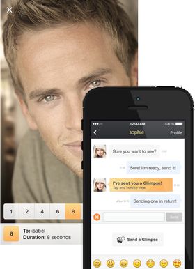 Med Glimpse-funksjonen kan du sende bilder med kort varighet – som i Snapchat.