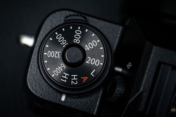 X-T1 har et eget hjul for ISO.