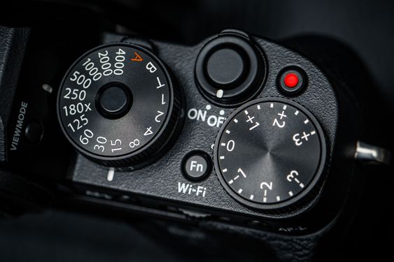 XT-1s hjul for lukkertid og eksponeringskompensasjon.