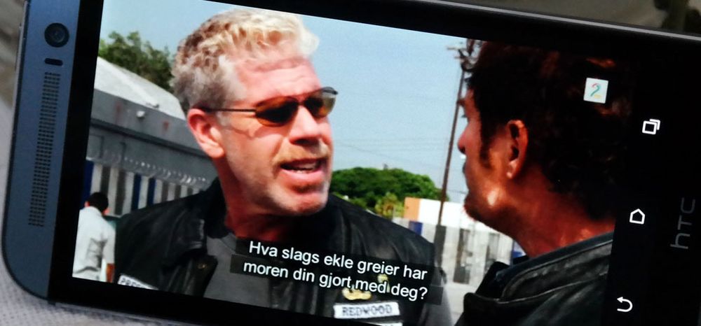 Skjermdump fra TV2 Sumo på HTC One (M8).