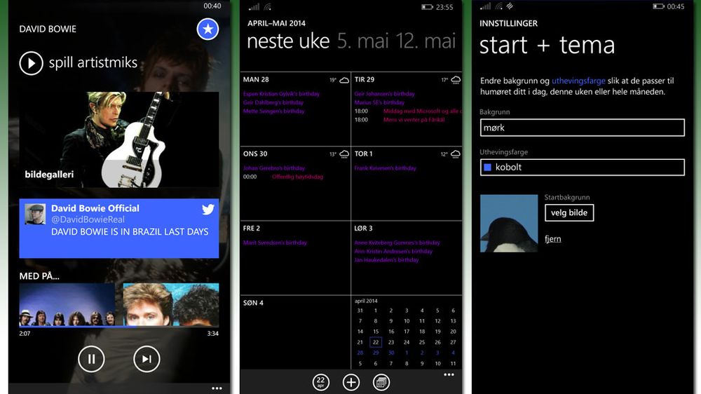 Mix-radio,-kalender-startskjermbilde.