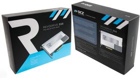 OCZ RevoDrive 350 kommer levert i en ganske solid eske.