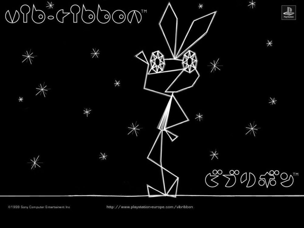 Vib Ribbon genererte baner fra musikken som ble spilt og lot deg bruke dine egne CD-plater som lydspor.