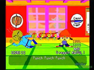 Parappa the Rapper lot spilleren styre en rappende hund som skulle duellere mot andre rappere.