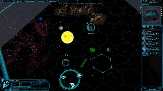 Galactic Civilizations III byr på et paddeflatt verdensromm.