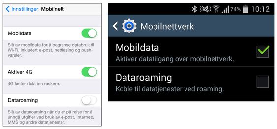 Denne innstillingen bør du sjekke hvis du befinner deg i utlandet.